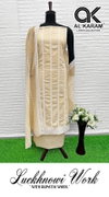 Lucknowi By Al Karam Pure Cotton Dress Material Wholesale In India